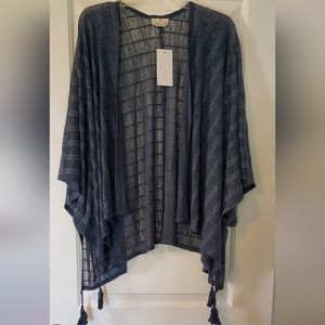 NWT Embers Lightweight Blue Kimono Size M
